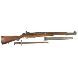 U.S. Springfield M1 Garand Semi-Automatic Rifle with Bayonet