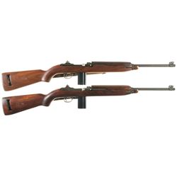 Two Early Configuration U.S. M1 Semi-Automatic Carbines -A) U.S. Underwood M1 Carbine