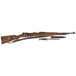 Feinmechanische Werke Model 98K Mauser Bolt Action Rifle with Dress Bayonet and Sword