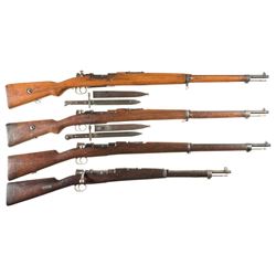 Four Bolt Action Military Rifles -A) Turkish Model 1903 Mauser Rifle with Bayonet