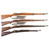 Image 1 : Four Bolt Action Military Rifles -A) Turkish Model 1903 Mauser Rifle with Bayonet