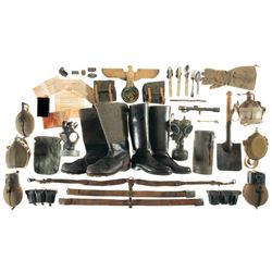 Various Military Items Primarily from World War II