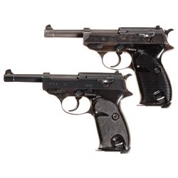 Two P-38 Semi-Automatic Pistols -A) Walther "ac/42" Code P-38 Pistol