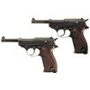 Image 1 : Collector's Lot of Two German Semi-Automatic Military Pistols -A) Walther "ac/43" Code P-38 Pistol