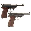 Image 2 : Collector's Lot of Two German Semi-Automatic Military Pistols -A) Walther "ac/43" Code P-38 Pistol