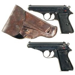 Two Walther Semi-Automatic Pistols -A) Walther Model PP Pistol in .22 LR with Holster