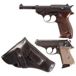 Two Walther Semi-Automatic Pistols -A) Walther "ac 44" Code P-38 Pistol
