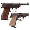 Image 2 : Two Walther Semi-Automatic Pistols -A) Walther "ac 44" Code P-38 Pistol