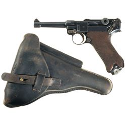 DWM Model 1920 Police Rework Luger Semi-Automatic Pistol Dated "1921" with Holster