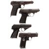 Image 2 : Four European Semi-Automatic Pistols with Nazi Markings and Holsters -A) MAB Model D Pistol