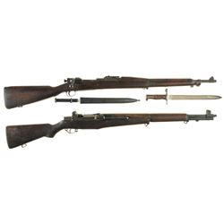 Two U.S. Military Longarms -A) U.S. Springfield Model 1903 Bolt Action Rifle with Bayonet