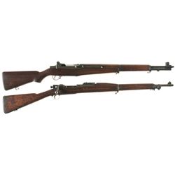 Two U.S. Military Rifles -A) U.S. Harrington & Richardson M1 Garand Semi-Automatic Rifle