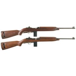 Two Early Style U.S. M1 Semi-Automatic Carbines -A) U.S. Standard Products M1 Carbine