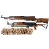 Image 1 : Two Semi-Automatic Longarms -A) Chinese Type 56 SKS Carbine with Bayonet and Ammunition Pouches