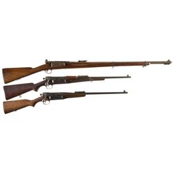 Collector's Lot of Three Krag Jorgensen Bolt Action Rifles -A) Danish Model 1889 Krag Rifle