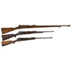 Image 1 : Collector's Lot of Three Krag Jorgensen Bolt Action Rifles -A) Danish Model 1889 Krag Rifle