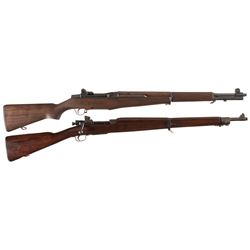 Two U.S. Military Longarms -A) U.S. Springfield M1 Garand Semi-Automatic Rifle