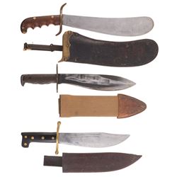 Grouping of Three Large Knives