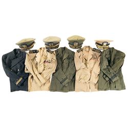 Grouping of U.S. Military Uniform Items