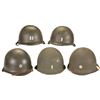 Image 1 : Five U.S. M1 Helmets, Including an Early Fixed Bale Shell