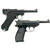 Image 2 : Two Nazi German Semi-Automatic Pistols -A) Mauser "42" Code "1940" Date Luger Pistol
