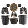 Image 1 : Grouping of Military Binoculars and Clocks