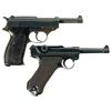 Image 2 : Two Nazi German Military Semi-Automatic Pistols -A) Walther "ac/43" Code P-38 Pistol with Holster