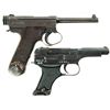 Image 2 : Two Japanese Military Semi-Automatic Pistols -A) Nagoya Type 14 Nambu Pistol