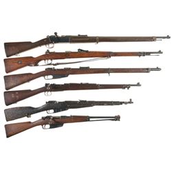 Six European Bolt Action Military Longarms -A) French Model 1886/93 Rifle