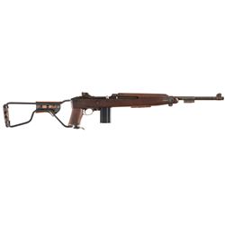 World War II U.S. Inland M1 Semi-Automatic Carbine with Paratrooper Stock