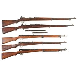 Five Japanese Bolt Action Long Guns -A) Mukden Zero Series Type 38 Rifle