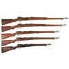 Image 1 : Five Japanese Bolt Action Long guns -A) Japanese Navy Marked Type 38 Training Rifle