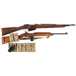 Two Military Longarms -A) Italian Terni Carcano Bolt Action Rifle