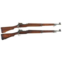 Two Winchester Model 1917/Pattern 1914 Bolt Action Rifles -A) English Proofed Winchester Pattern 14 