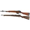 Image 2 : Two Military Bolt Action Longarms -A) British Enfield No. 5 MK I "Jungle Carbine"