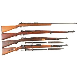 Four Military Bolt Action Longarms -A) Japanese 6.5mm Blank Training Rifle