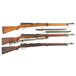 Three Japanese Military Longarms -A) Type 99 "Last Ditch" Rifle with Bayonet