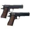 Image 2 : Two U.S. Military Semi-Automatic Pistols -A) Pre-War U.S. Colt Model 1911A1 Pistol