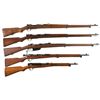 Image 1 : Five Bolt Action Military Rifles -A) Japanese Type 38 Rifle
