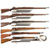 Image 1 : Six Japanese Bolt Action Military Rifles -A) Type 38 Rifle with Bayonet