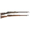 Image 1 : Two Japanese Military Bolt Action Rifles -A) Scarce Murata Type 18 Single Shot Rifle