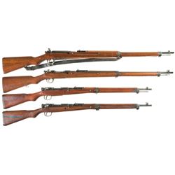 Four Japanese Bolt Action Military Rifles -A) Type 38 Rifle