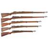 Image 1 : Five Japanese Military Bolt Action Rifles -A) Type I Carcano Rifle