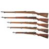 Image 2 : Five Japanese Military Bolt Action Rifles -A) Type I Carcano Rifle