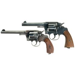 Two U.S. Colt Double Action Revolvers -A) U.S. Colt Army Model 1917 Revolver