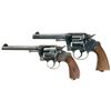 Image 1 : Two U.S. Colt Double Action Revolvers -A) U.S. Colt Army Model 1917 Revolver