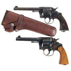 Two Colt Double Action Revolvers -A) U.S. Colt Army Model 1903 Revolver