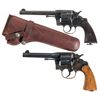 Image 1 : Two Colt Double Action Revolvers -A) U.S. Colt Army Model 1903 Revolver
