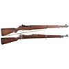 Image 1 : Two U.S. Military Rifles -A) U.S. Winchester M1 Garand Semi-Automatic Rifle