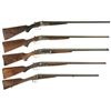 Image 1 : Five Double Barrel Hammerless Shotguns -A) Engraved A.H. Fox Sterlingworth Shotgun